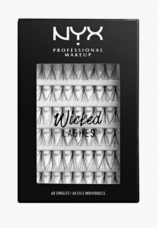 

Пучки ресниц Nyx Professional Makeup, Черный, Wicked Lashes Singles, 60 пучков
