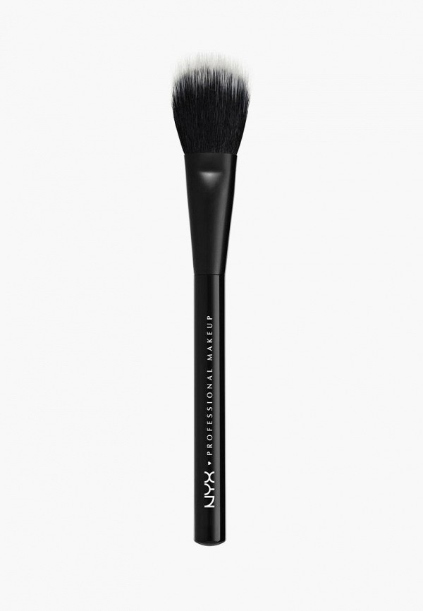 

Кисть для лица Nyx Professional Makeup, Черный, Pro Dual Fiber Powder Brush для нанесения пудр и румян