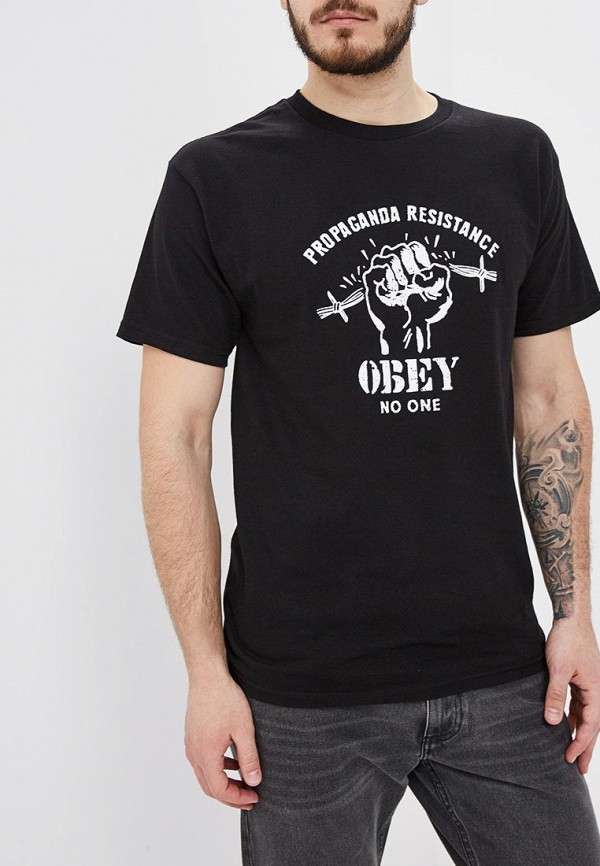 

Футболка Obey, Черный