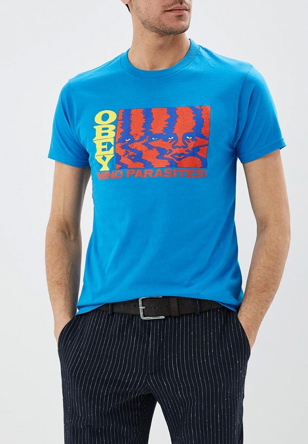 

Футболка Obey, Синий