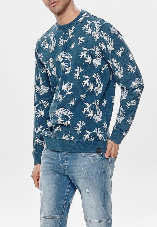 

Свитшот Only & Sons; Only & Sons ON013EMDJWU7, Синий