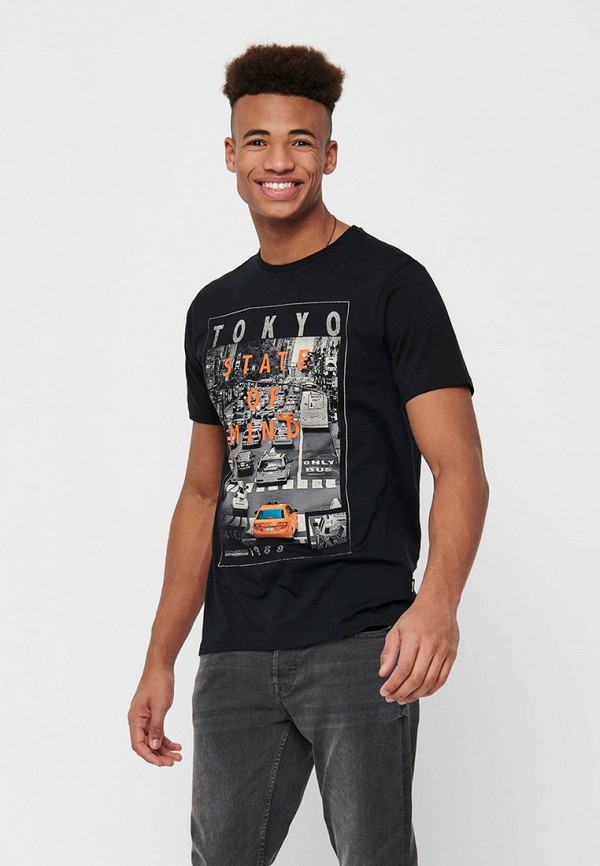

Футболка Only & Sons, Черный, Only & Sons ON013EMHJCG1