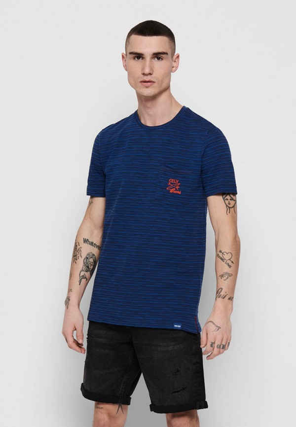

Футболка Only & Sons, Синий, Only & Sons ON013EMHXDG2