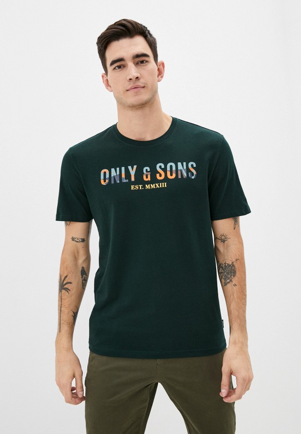 

Футболка Only & Sons, Зеленый