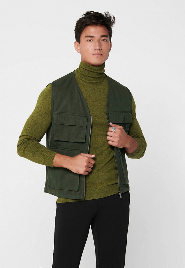 

Жилет Only & Sons, Хаки, Only & Sons ON013EMJPEI5