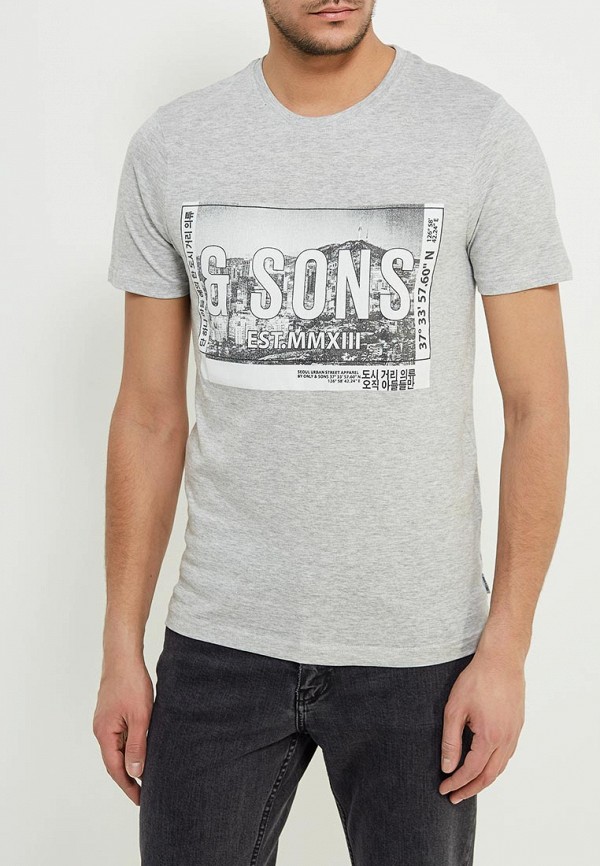 

Футболка Only & Sons, Серый