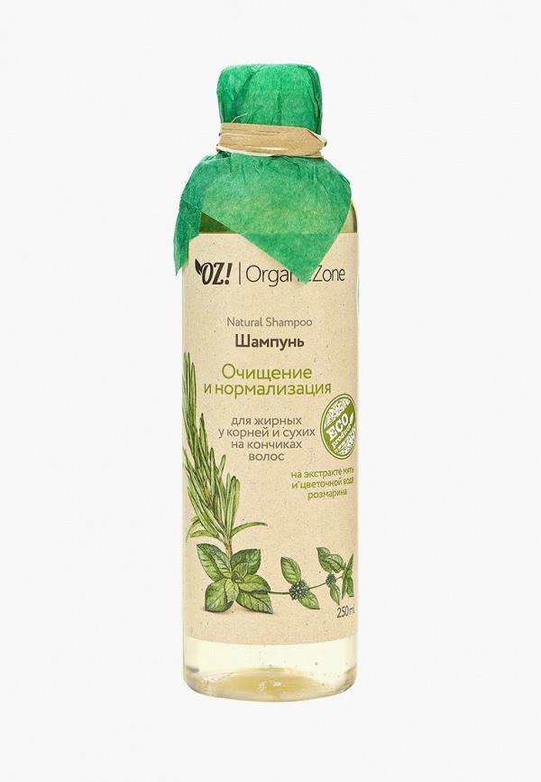 

Шампунь OZ! OrganicZone, Зеленый, для жирных у корней и сухих на кончиках волос