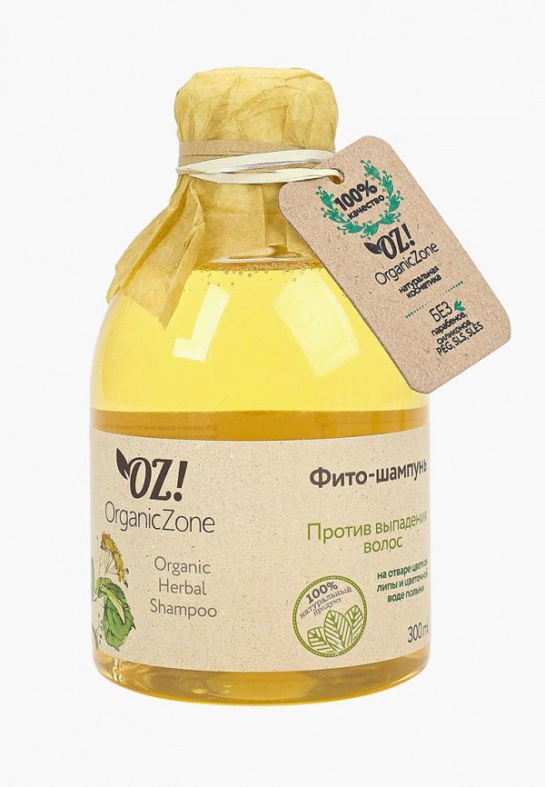 

Шампунь OZ! OrganicZone, Прозрачный, "Против выпадения волос" 300 мл