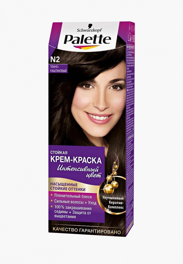 

Краска для волос Palette, Стойкая N2 Тёмно-каштановый, 100 мл