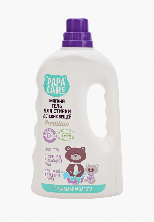 

Гель для стирки Papa Care, Прозрачный, детских вещей, PREMIUM, 1 литр