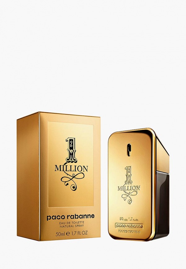 

Туалетная вода Paco Rabanne, Белый, 1million 50 мл