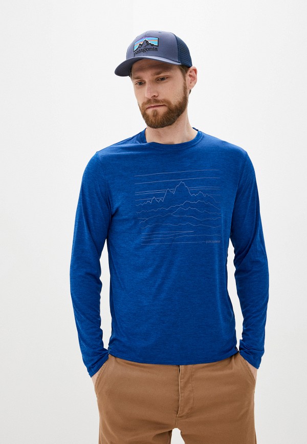 

Лонгслив Patagonia, Синий, M's L/S Cap Cool Daily Graphic Shirt