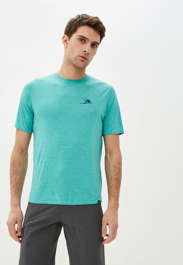 

Футболка Patagonia, Бирюзовый, M's Cap Cool Daily Graphic Shirt