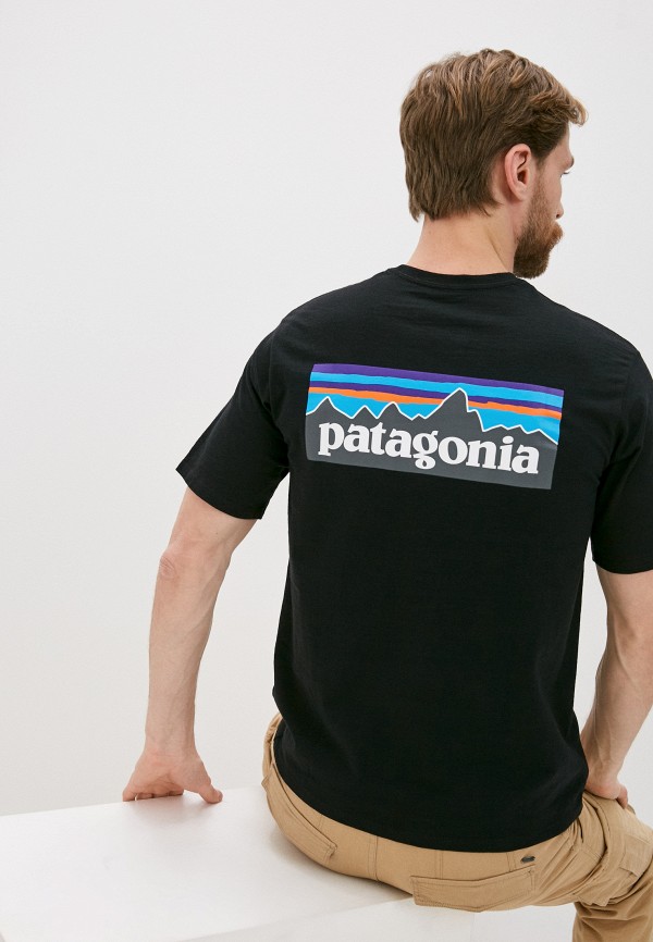 

Футболка Patagonia, Черный, M's P-6 Logo Responsibili-Tee