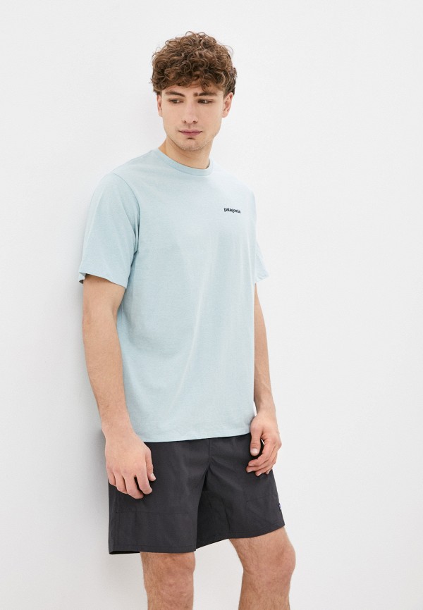 

Футболка Patagonia, Голубой, M's P-6 Logo Responsibili-Tee