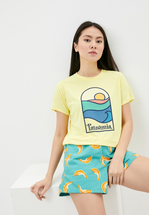 

Футболка Patagonia, Желтый, W's Cap Cool Daily Graphic Shirt