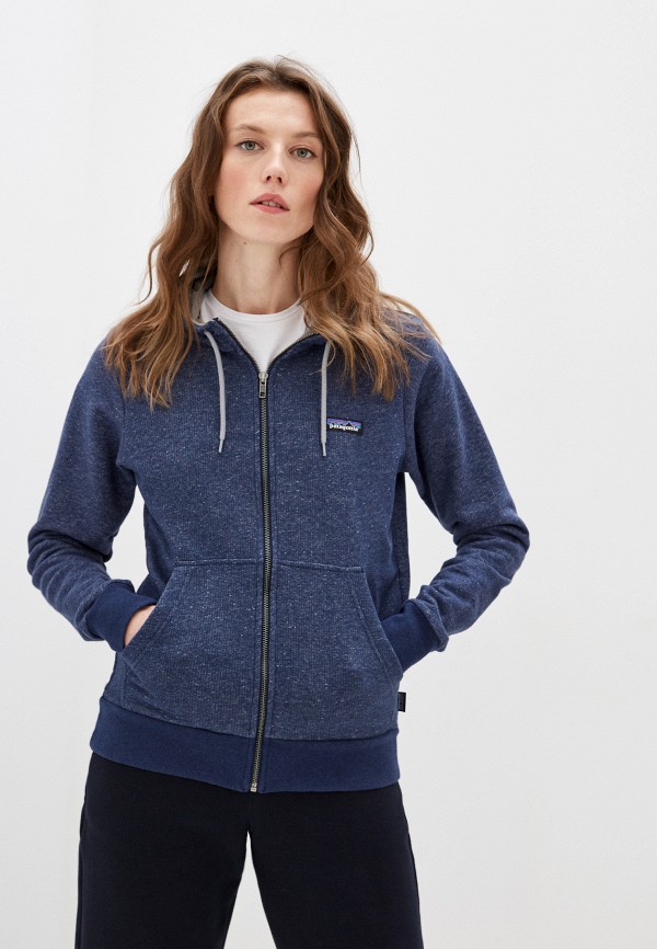 

Толстовка Patagonia, Синий, W's P-6 Label French Terry Full-Zip Hoody