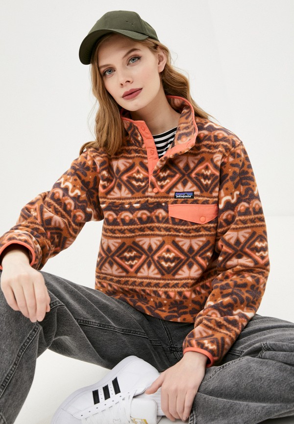 

Олимпийка Patagonia, Коричневый, W's LW Synch Snap-T P/O