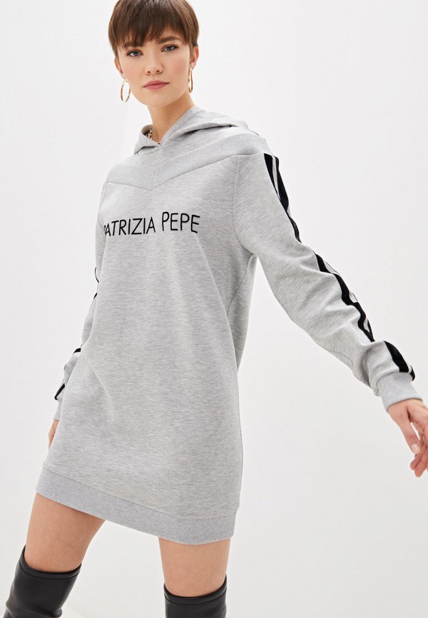 

Худи Patrizia Pepe, Серый, Patrizia Pepe PA748EWHZQH2