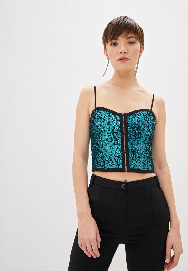 

Топ Patrizia Pepe, Бирюзовый, Patrizia Pepe PA748EWHZQN4