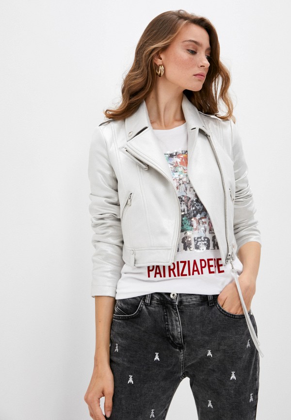

Куртка кожаная Patrizia Pepe, Белый