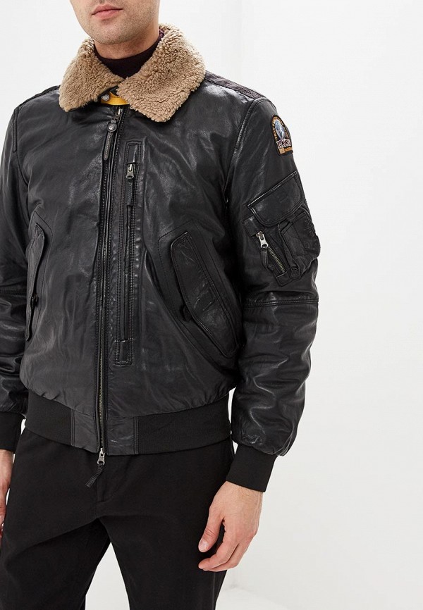 

Куртка кожаная Parajumpers, Черный, JOCH LEATHER