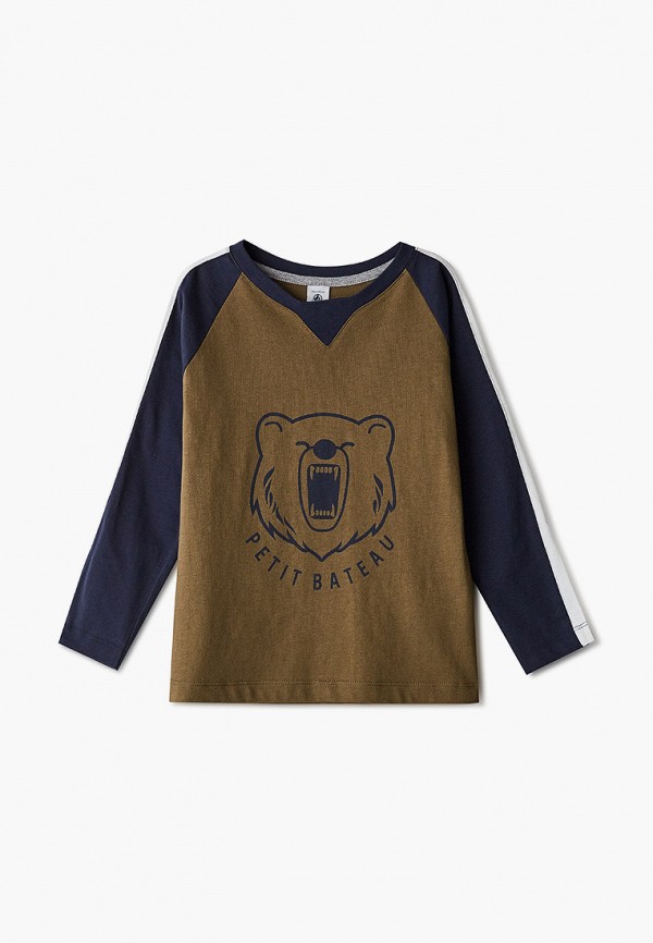 

Лонгслив Petit Bateau, Хаки