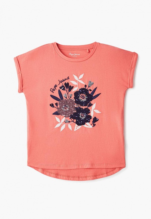 

Футболка Pepe Jeans, Pepe Jeans PE299EGETFQ3, Коралловый