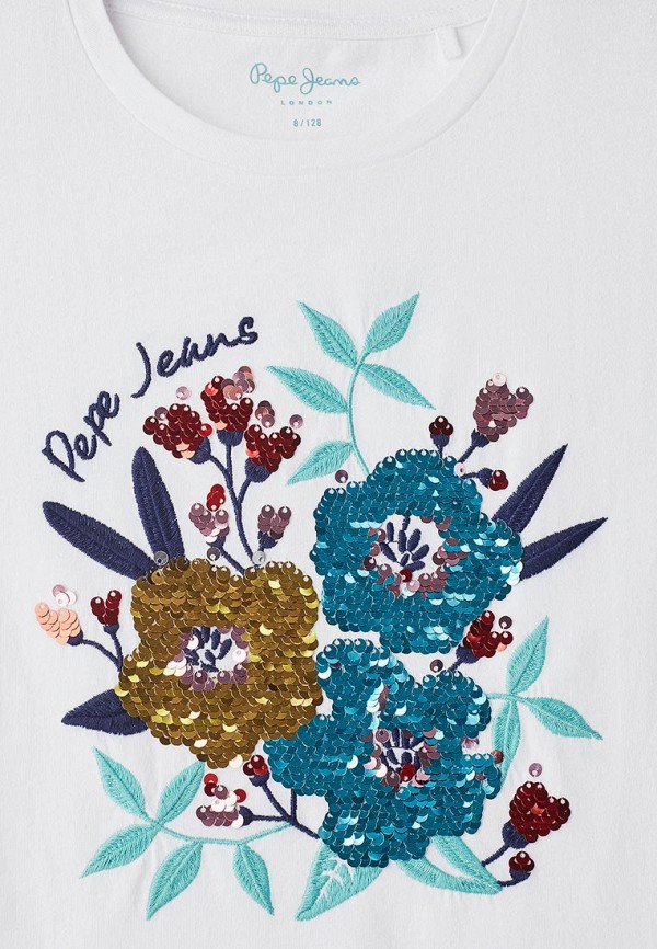 

Футболка Pepe Jeans; Pepe Jeans PE299EGETFQ4, Белый