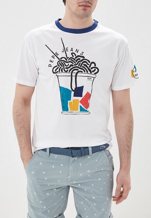 

Футболка Pepe Jeans, Pepe Jeans PE299EMEPWD9, Белый