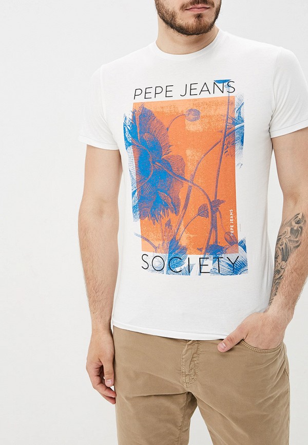

Футболка Pepe Jeans, Pepe Jeans PE299EMFJAQ1, Белый
