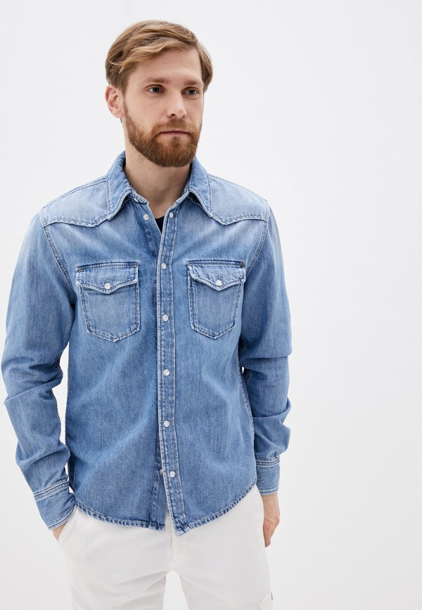 

Рубашка джинсовая Pepe Jeans, Синий, CARSON