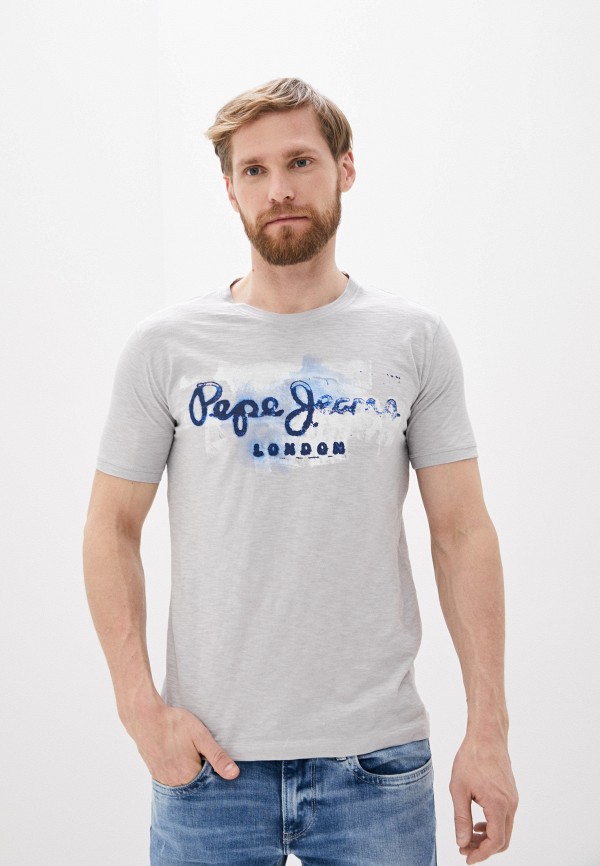 

Футболка Pepe Jeans, Серый, Pepe Jeans PE299EMHKKA3