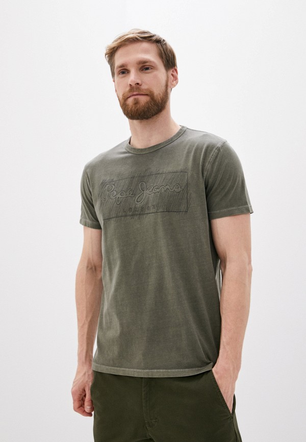

Футболка Pepe Jeans, Хаки, Pepe Jeans PE299EMHKKA5