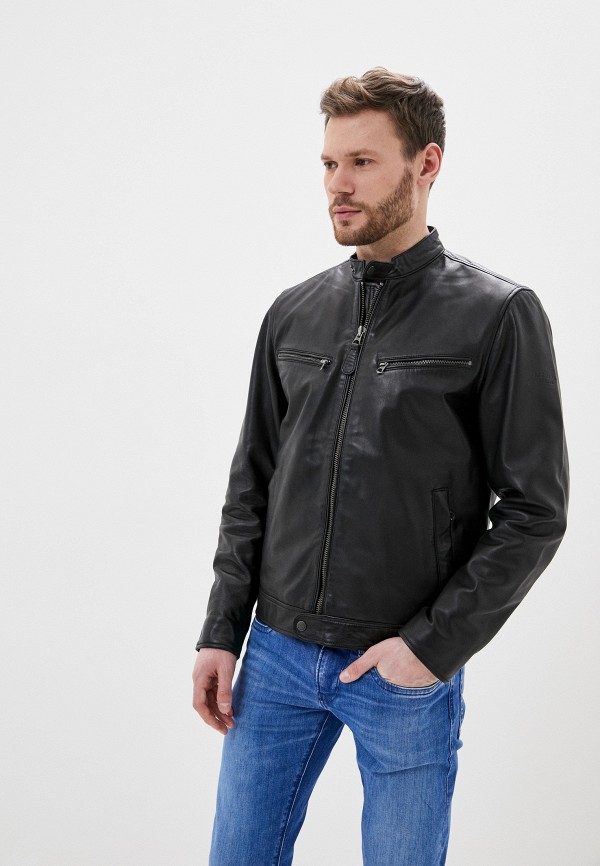 

Куртка кожаная Pepe Jeans, Черный