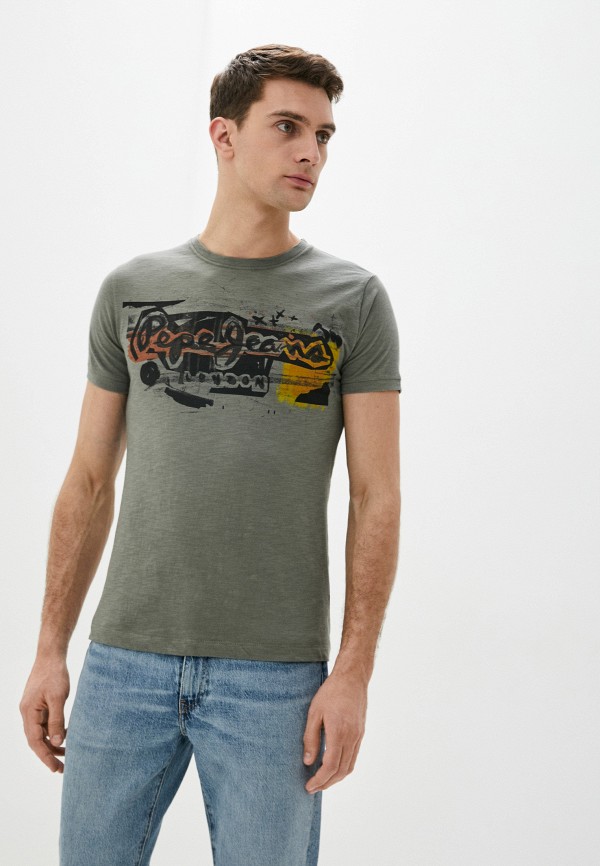 

Футболка Pepe Jeans, Серый, Pepe Jeans PE299EMIDZM0
