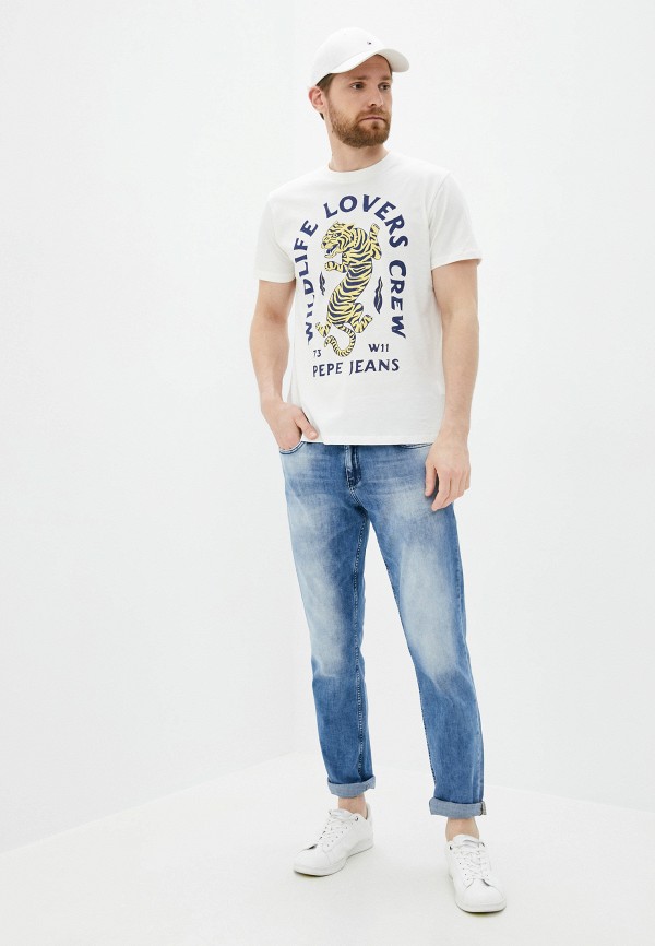 

Футболка Pepe Jeans, Белый, Pepe Jeans PE299EMIDZM9