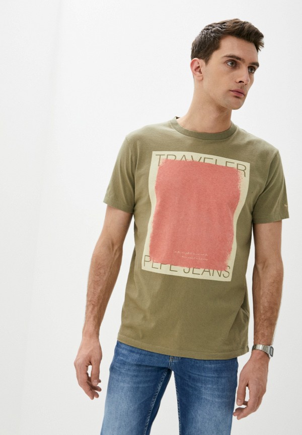 

Футболка Pepe Jeans, Хаки, Pepe Jeans PE299EMIDZP3