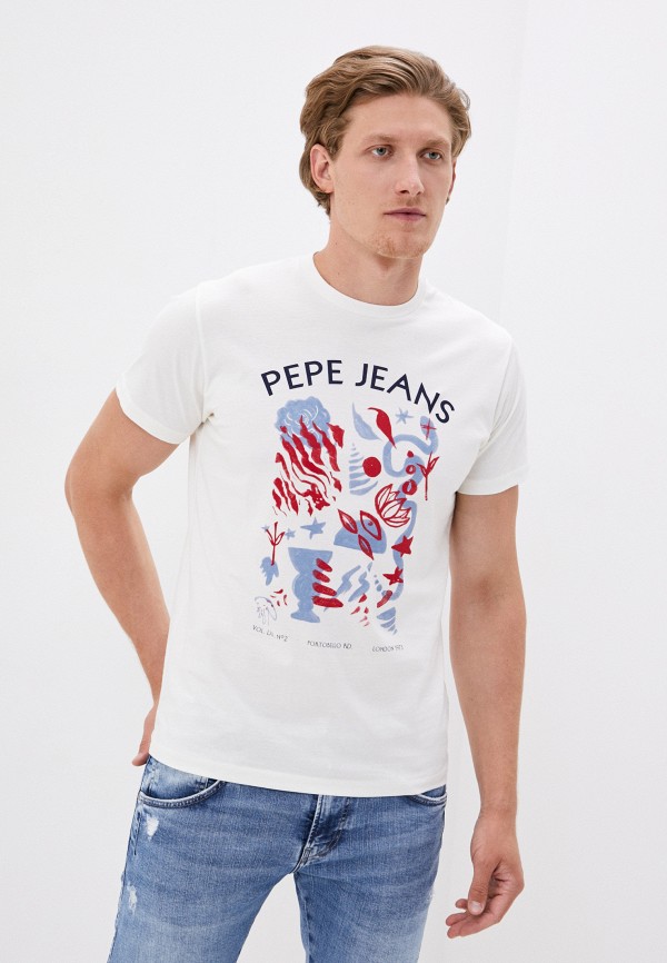 

Футболка Pepe Jeans, Белый, Pepe Jeans PE299EMJVSO7