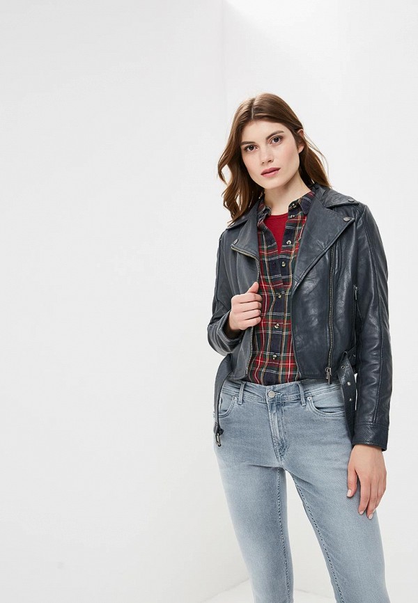 

Куртка кожаная Pepe Jeans, Серый
