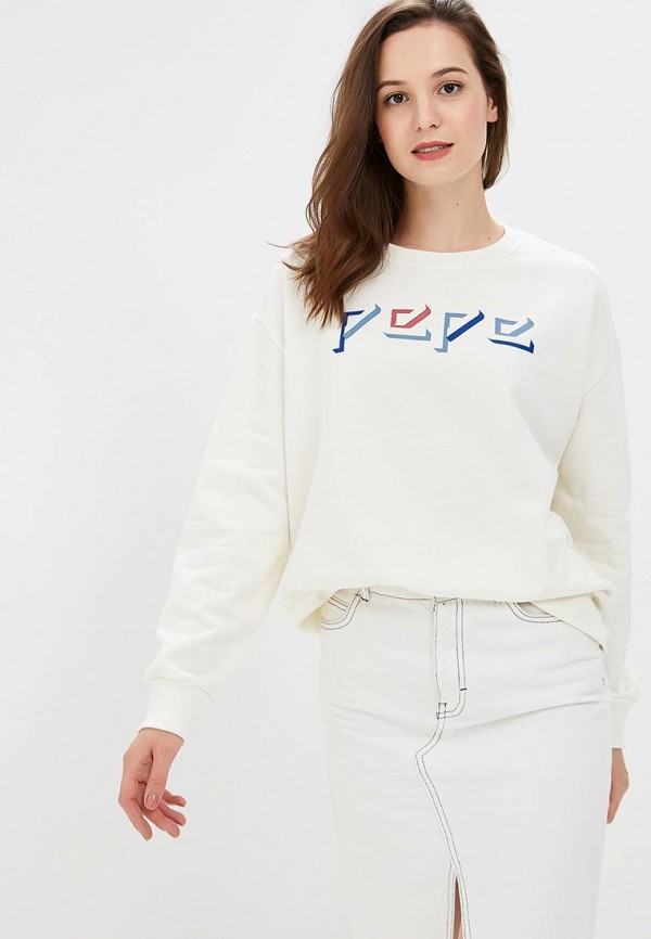 

Свитшот Pepe Jeans, Pepe Jeans PE299EWBTCT2, Белый