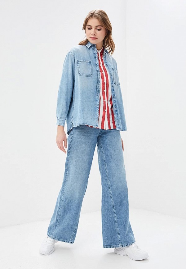

Рубашка джинсовая Pepe Jeans; Pepe Jeans PE299EWETGH7, Голубой