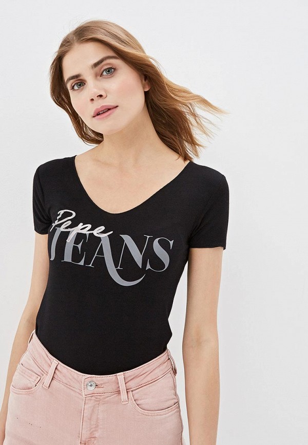 

Футболка Pepe Jeans, Pepe Jeans PE299EWETGJ1, Черный