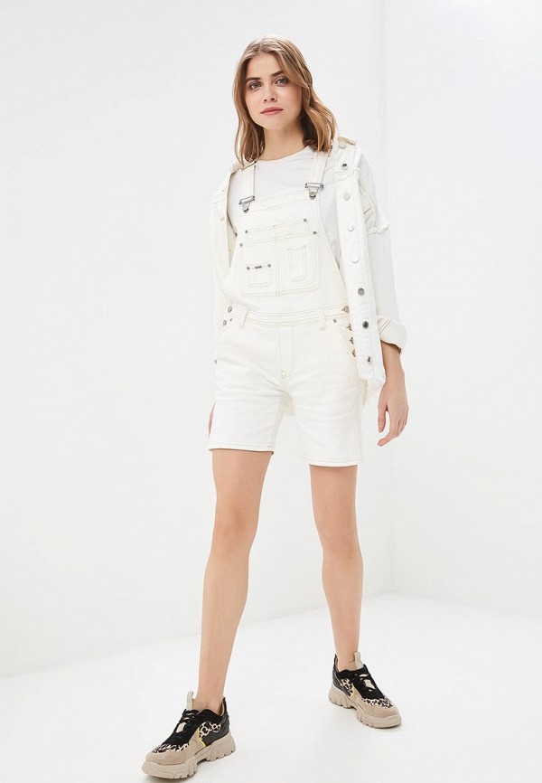 

Комбинезон джинсовый Pepe Jeans; Pepe Jeans PE299EWETGP8, Белый