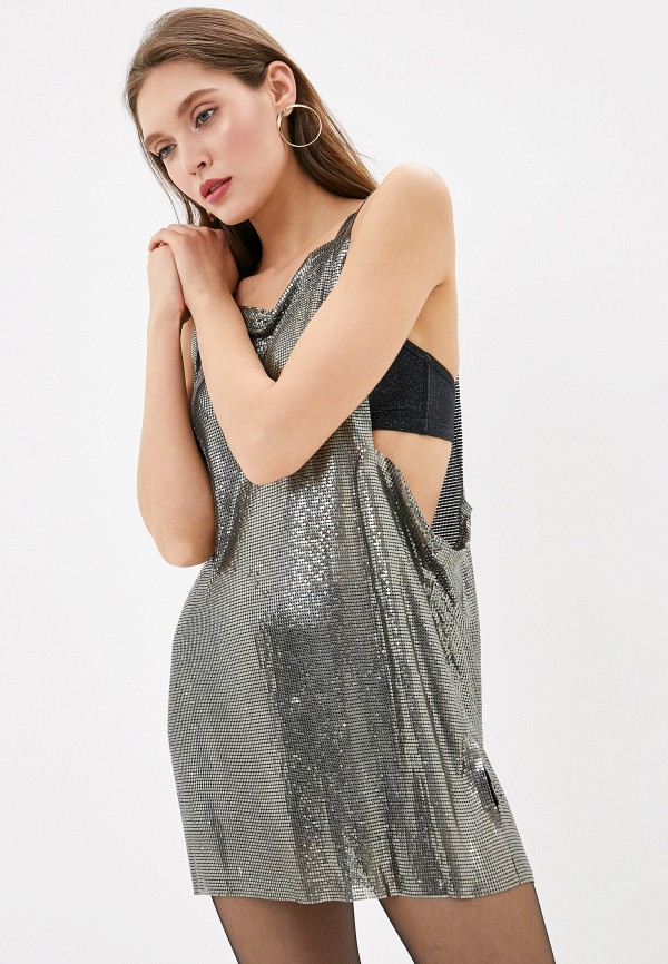 

Платье Pepe Jeans, Серебряный, Dua Lipa