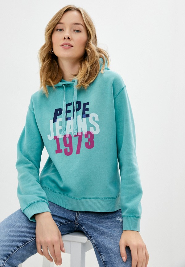 

Худи Pepe Jeans, Бирюзовый, BABE