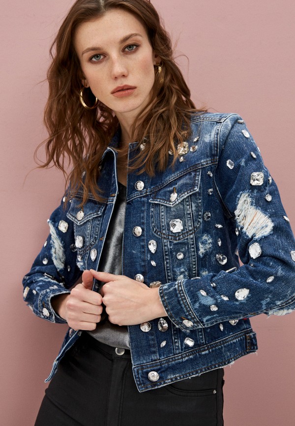 

Куртка джинсовая Philipp Plein, Синий, Philipp Plein PH016EWLKQJ0
