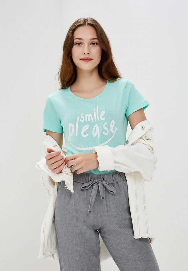 

Футболка Piazza Italia, Бирюзовый