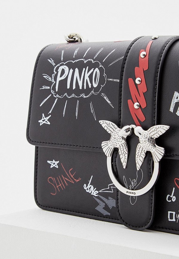 Пинко сумка белая с рисунком