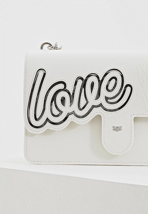 Пинко сумка белая с рисунком